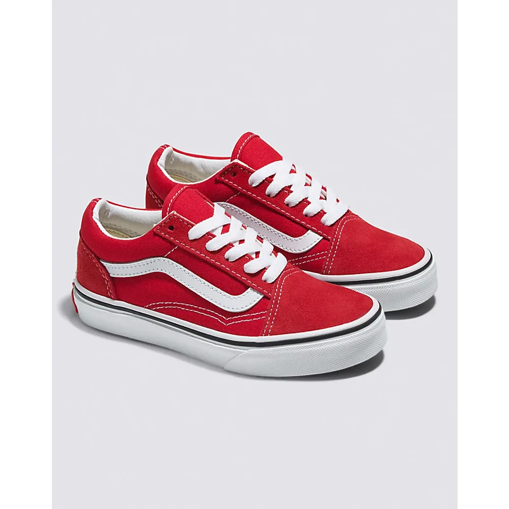 Vans | Kids Old Skool Racing Red/True White Shoes