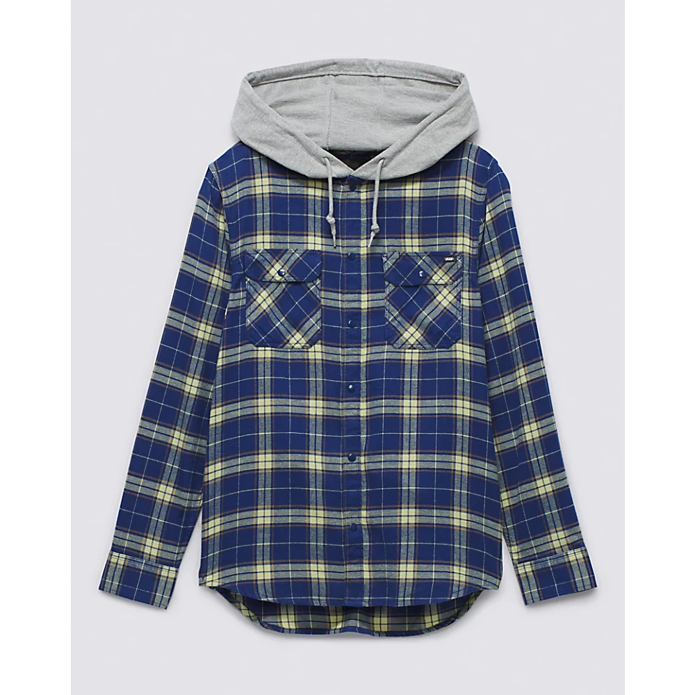 Parkway Hooded Long Sleeve Flannel Shirt