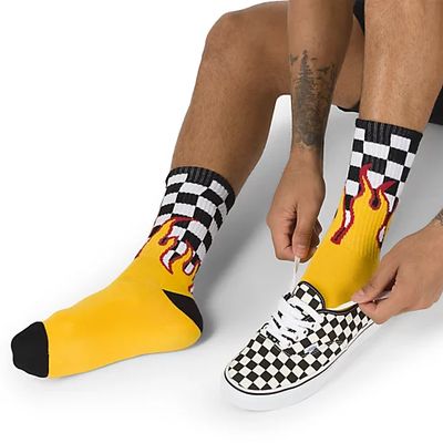 Flame Check Crew Sock Size