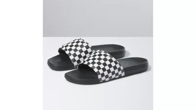Vans | La Costa Slide-On Checkerboard True White/Black Sandals