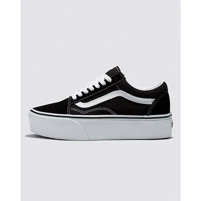 Vans | Old Skool Stackform Suede/Canvas Black/True White Shoe