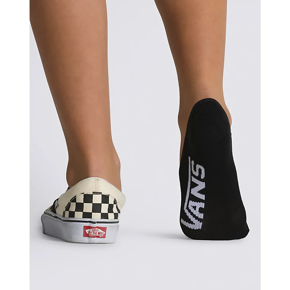 Vans | Girls Classic Canoodle 1-6 3 Pack Black/White No Show Socks