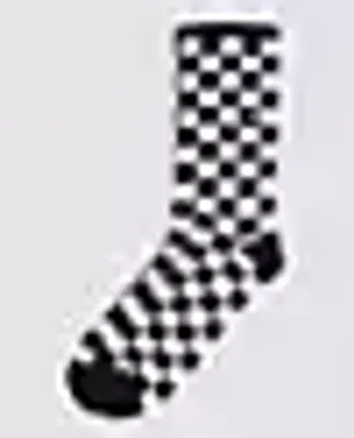 Vans | Checkerboard Crew Socks - 1 Pack /White