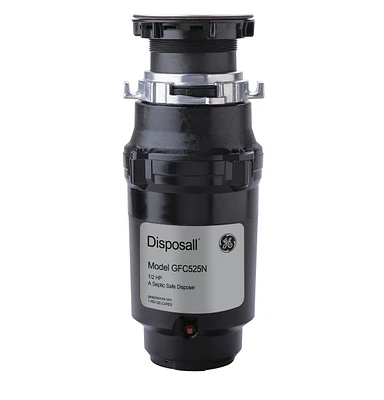 GE GE DISPOSALL® 1/2 HP Continuous Feed Garbage Disposer - Corded