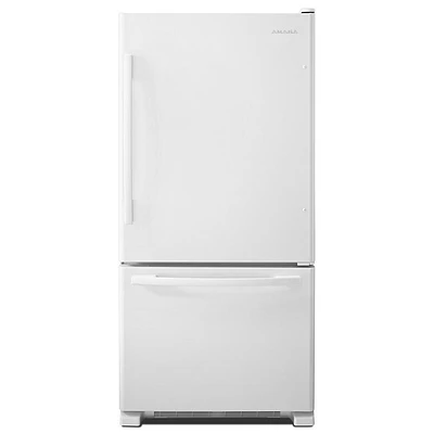 Amana 33-inch Wide Bottom-Freezer Refrigerator with EasyFreezer™ Pull-Out Drawer - 22 cu. ft. Capacity