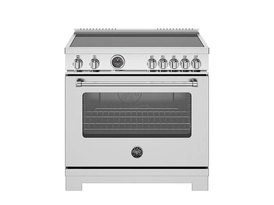 Bertazzoni inch Induction Range, Heating Zones and Cast Iron Griddle