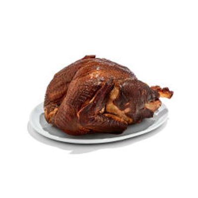 Cider-Brined Smoked Whole Turkey for 8