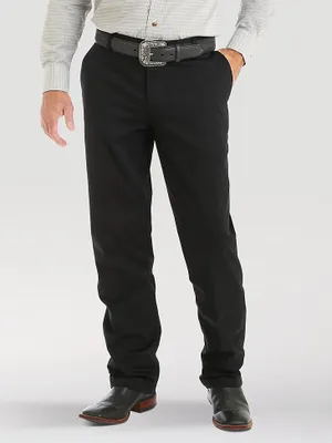 Men's Wrangler Casuals® Flat Front Relaxed Fit Pants Black