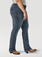 Women's Straight Leg Jean (Plus) MS Wash