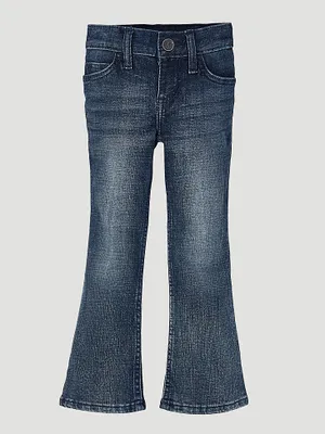 Girl's Wrangler® Premium Patch® Jean (4-14) Mid Blue