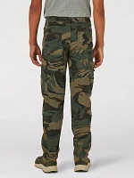 Boy's Wrangler® Free To Stretch Gamer Cargo Pant (-) Camo