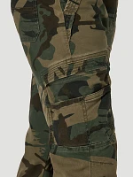 Boy's Wrangler® Free To Stretch Gamer Cargo Pant (-) Camo