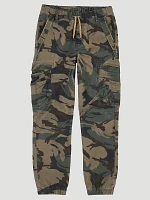 Boy's Wrangler® Free To Stretch Gamer Cargo Pant (-) Camo