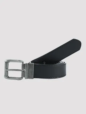 Men's Reversible Stitch Belt Black