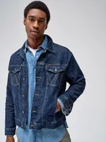 Men's Wrangler® Classic Denim Trucker Jacket Dark Wash