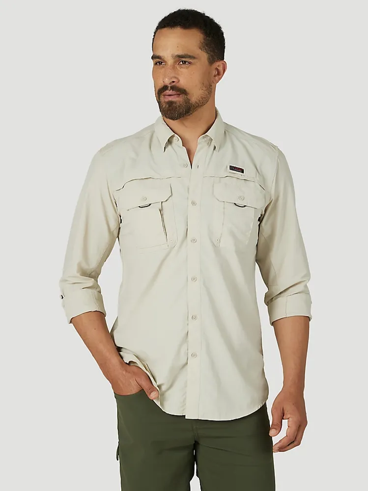 ATG By Wrangler™ Men's Angler Long Sleeve Shirt in Tradewinds
