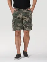 Men's Wrangler Authentics® Stretch Cargo Short Green Camo