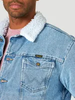 Wrangler® Western Sherpa Lined Denim Jacket AW Wash