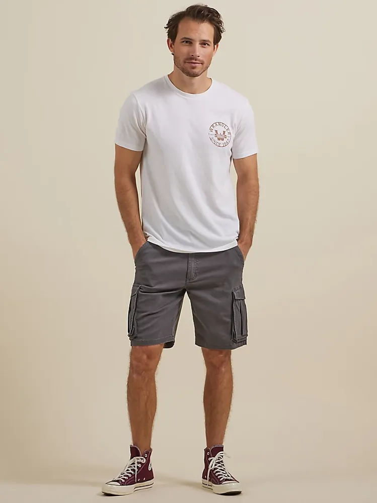 Men's Stretch Herringbone Cargo Short Asphalt