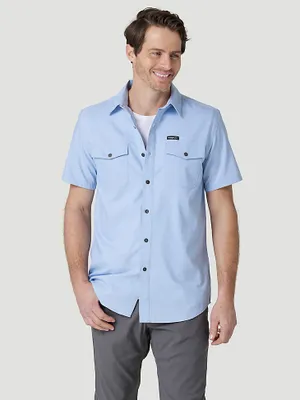 Mens Outdoor Camp Shirt:Ashley Blue:3XL