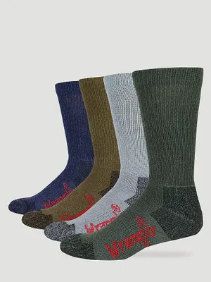 Men's Wrangler® Ultra-Dri Work Socks (4-Pack) in Assorted