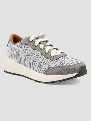 Womens Retro Low Top Sneaker:Grey Multi:7:M