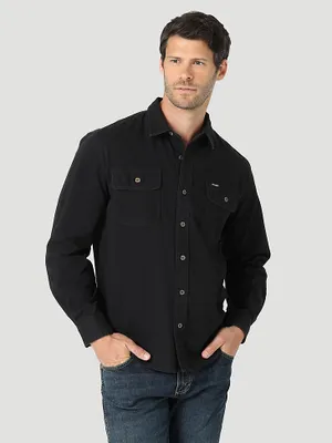 Men's Wrangler® Epic Soft™ Stretch Twill Shirt Black