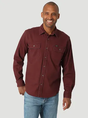 Men's Wrangler® Epic Soft™ Stretch Twill Shirt Decadent Chocolate