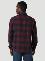 Men's Epic Soft Brushed Flannel Plaid Shirt Decadent Chocolate