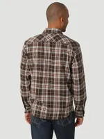 Men's Broken Twill Plaid Shirt Demitasse