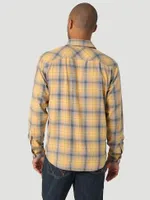 Men's Broken Twill Plaid Shirt Apple Cinnamon