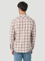 Men's Broken Twill Plaid Shirt Pumice Stone