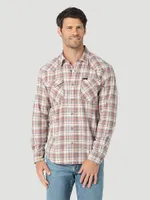 Men's Broken Twill Plaid Shirt Pumice Stone