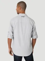 Men's Wrangler Performance Button Front Long Sleeve Solid Shirt High Rise