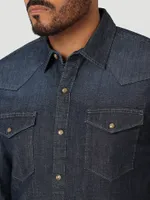 Men's Comfort Flex Denim Shirt Dusk