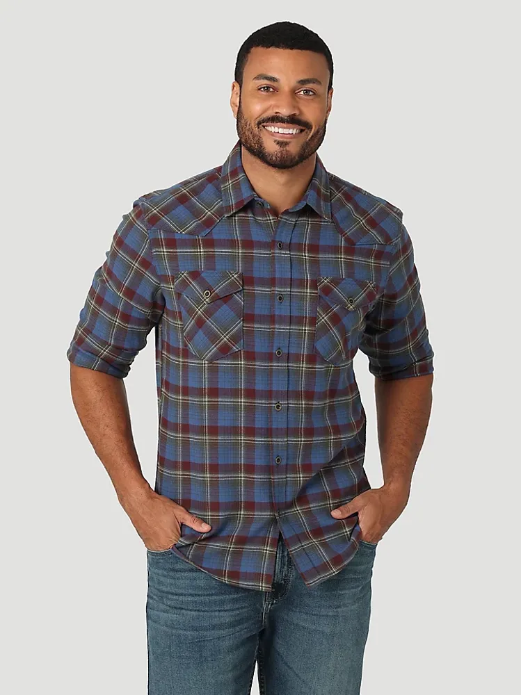 Men's Cloud Flannel™ Free To Stretch™ Shirt True Navy