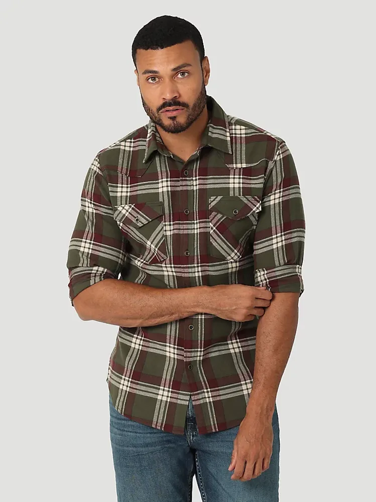 Men's Cloud Flannel™ Free To Stretch™ Shirt Forest Night