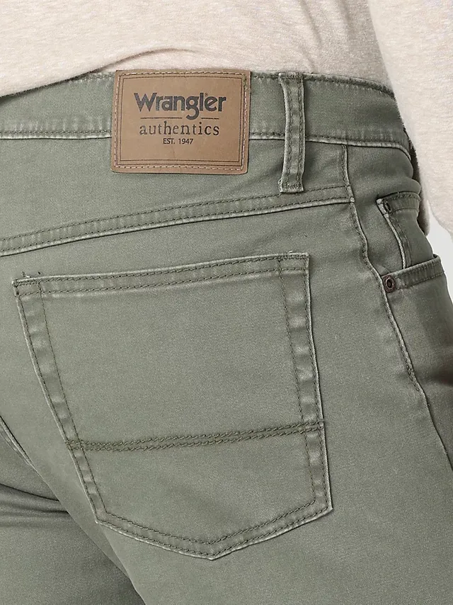 Men's Wrangler Authentics® Slim Straight Twill Pant in Anthracite