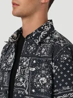 Men's Printed Woven Shirt Dark Sapphire