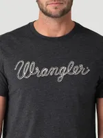 Men's Wrangler® Rope Logo T-Shirt Caviar Heather