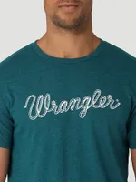 Men's Wrangler® Rope Logo T-Shirt Cyan Heather