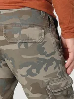 Men's Wrangler® Flex Tapered Cargo Pant Brown Jungle Camo