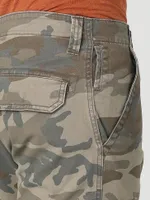 Men's Wrangler® Flex Tapered Cargo Pant Brown Jungle Camo