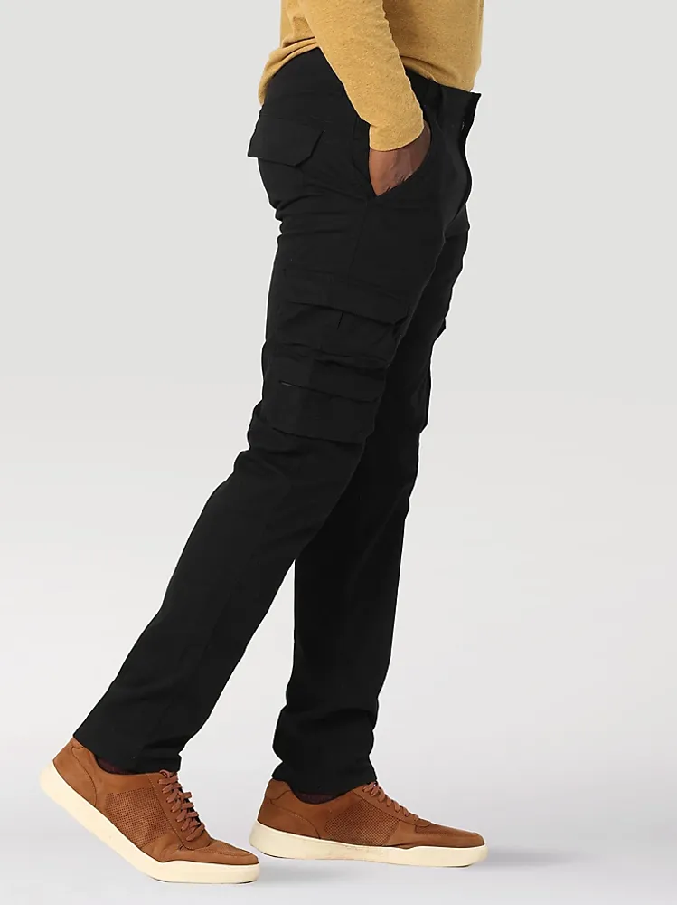 Men's Wrangler® Flex Tapered Cargo Pant Black