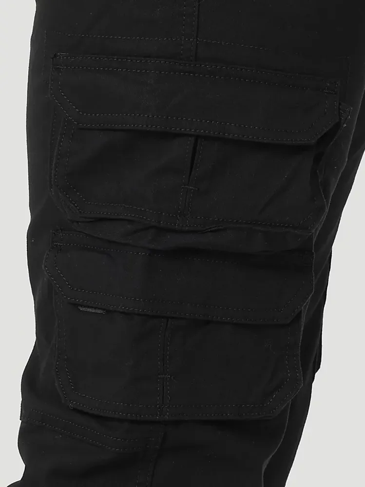 Men's Wrangler® Flex Tapered Cargo Pant Black