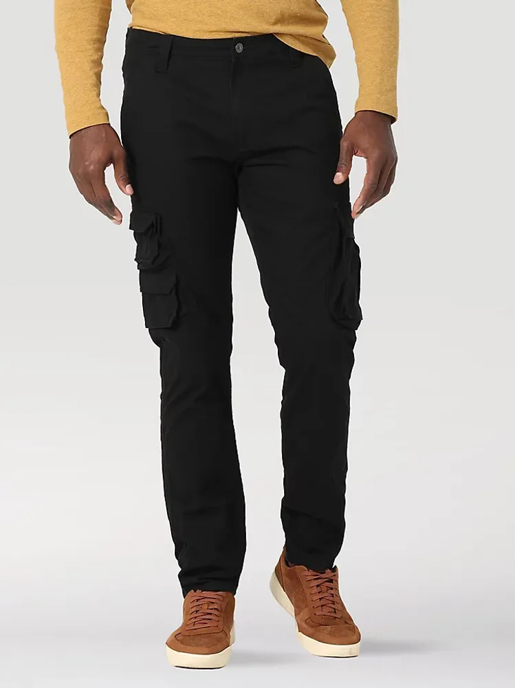 Men's Wrangler® Flex Tapered Cargo Pant Black