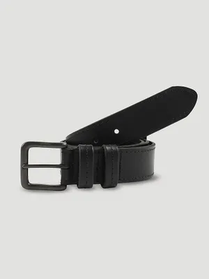 Men's Pull-Up Stitch Belt Black