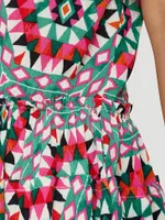 Women's Wrangler Kaleidoscope Cold Shoulder Dress Multicolor