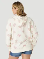 Women's Wrangler Retro Boot Graphic Hoodie White