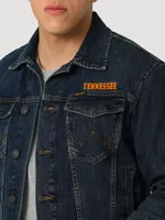 Men's Wrangler Retro Collegiate Embroidered Denim Jacket University of Tennessee
